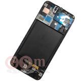 Дисплей Samsung A505F (A50 2019) с тачскрином в рамке (снятый, как новый) (черный) ОРИГИНАЛ 100%