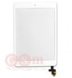 Тачскрин iPad mini/ iPad mini 2 ( A1432 / A1454 / A1455 / A1489 / A1490 / A1491 ) + разъем + кнопка home (белый)
