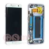 Дисплей Samsung G925F Galaxy S6 Edge с тачскрином в рамке (белый) ОРИГИНАЛ