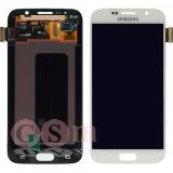 Дисплей Samsung G920F/G920FD/S6/S6 Duos с тачскрином (белый) ОРИГИНАЛ 100%