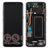 Дисплей Samsung G950F Galaxy S8 с тачскрином в рамке (GH97-20457A) (черный) ОРИГИНАЛ 100%