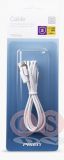 Кабель iPhone USB - Lightning Pisen AL05 (2.4A) (белый)