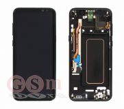 Дисплей Samsung G955F S8 plus с тачскрином в рамке (черный) ОРИГИНАЛ 100%