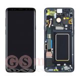 Дисплей Samsung G965F (S9+) с тачскрином в рамке (черный) ОРИГИНАЛ 100%